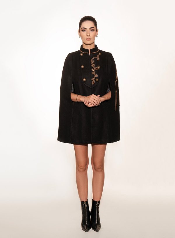 Embroidered Military Cape - 00064
