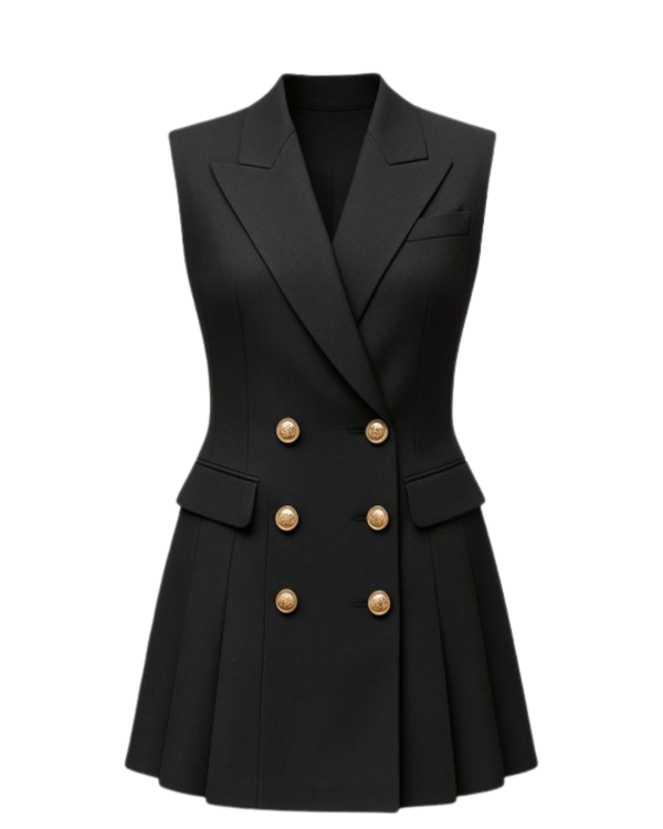 Middle Sleeveless Blazer – 000923
