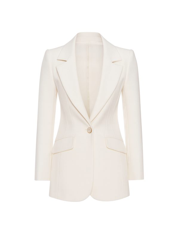 Tailored Single-Breasted Blazer - 001194