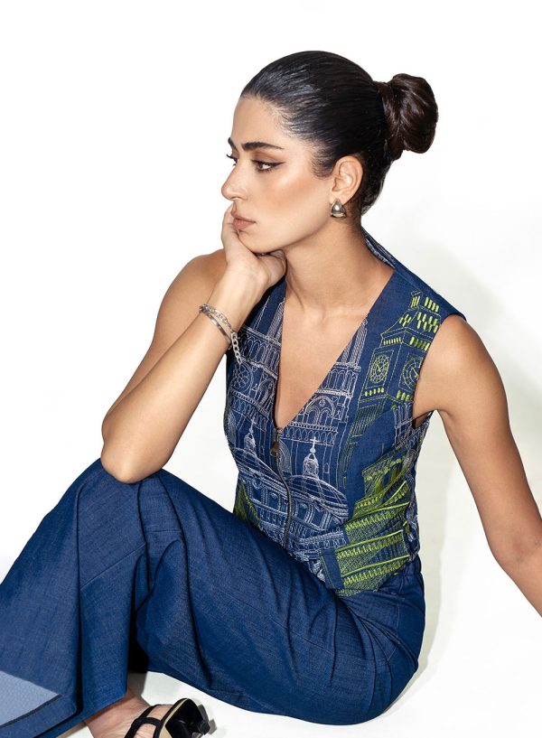 Architectural Denim Set - 001538