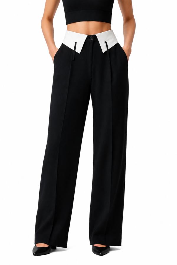 Architectural Waist Trousers - 001335