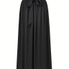 Rovienne Tie-Waist Maxi Skirt