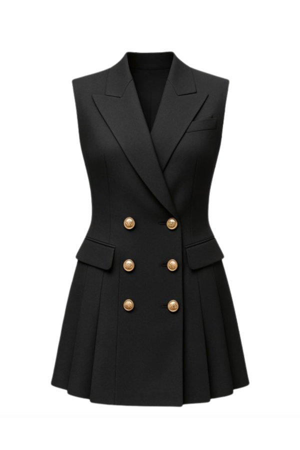 Valeure Sleeveless Tailored Blazer – 000923