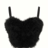 Virelia Feathery Heart-Shaped Cropped Bustier 2
