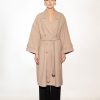women’s belted oversized coat