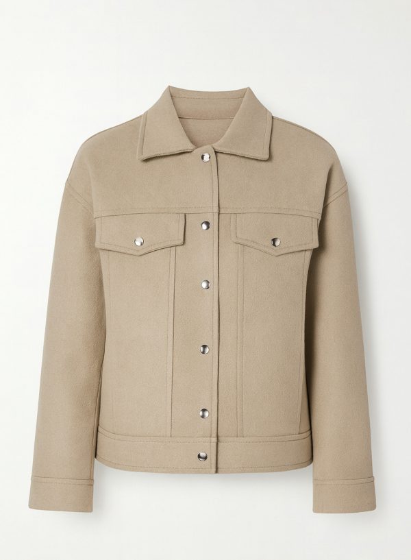 The Luxe Wool Trucker-Style Overshirt