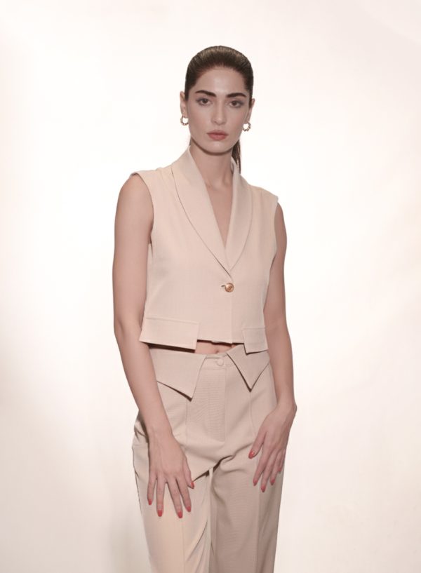 Tailored Sleeveless Vest - 001535