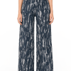 Midnight Canvas Wide-Leg Pants0 Midnight Canvas Wide-Leg Pants feature an abstract printed design, wide-leg silhouette, and refined tailoring for modern luxury styling.
