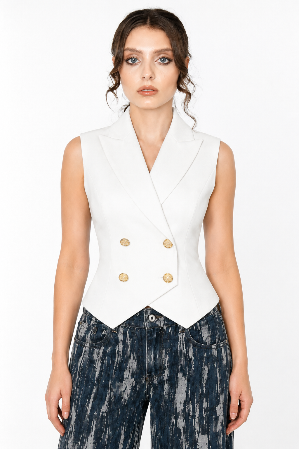 Vaelora Sleeveless Vest Blazer 1