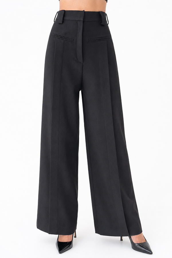Caelia Tailored Wide-Leg Trousers - 001630