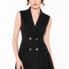 Éloise Noir Sleeveless Blazer Dress Premium Éloise Noir Sleeveless Blazer Dress with sophisticated tailored mini dress design.