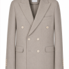 Alaric Double-Breasted Suit 3 Alaric Double-Breasted Suit in taupe-grey with six-button blazer and matching trousers