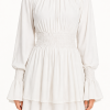 Avenor Gathered Mini Dress Avenor Gathered Mini Dress with smocked waist and layered skirt