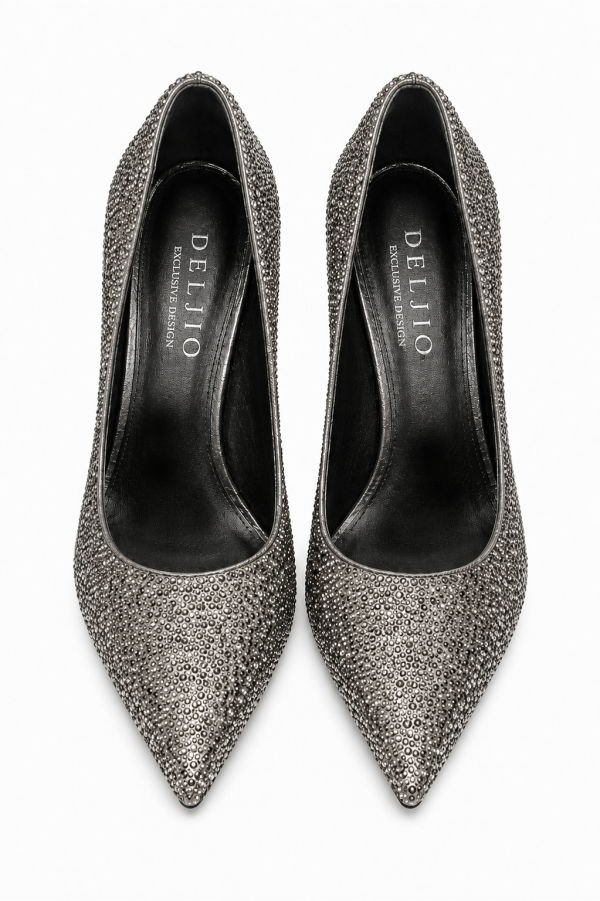 Celvara Crystal Stiletto Pumps