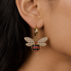 ELVIRA Bee Earring worn on model’s ear