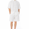 Discover the Elian Textured Shirt and Shorts Set, a luxury men’s summer outfit featuring a lightweight textured fabric, geometric woven pattern, and refined relaxed fit for effortless style.