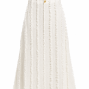 Évoraine Fringed Tweed Midi Skirt 1