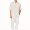 Evren Shantung Short-Sleeve Shirt