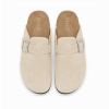 Lucian Suede Clog Sandals cream