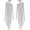 Lustelle Silver Tassel Earrings