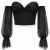 Noctelle Tulle Corset Top featuring a sculpted sweetheart neckline