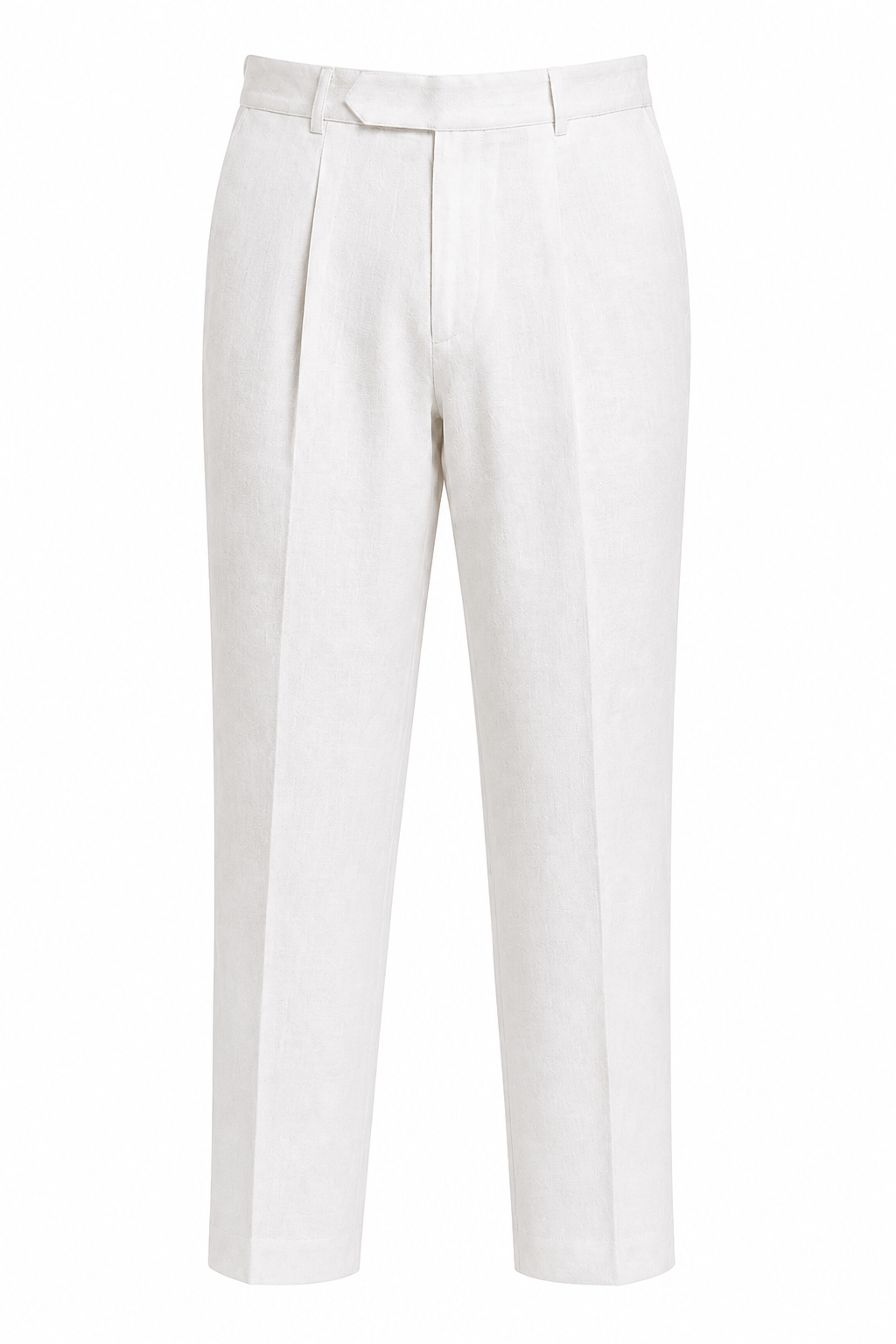 SAEMI SIGNATURE Single Pleated Linen Trousers