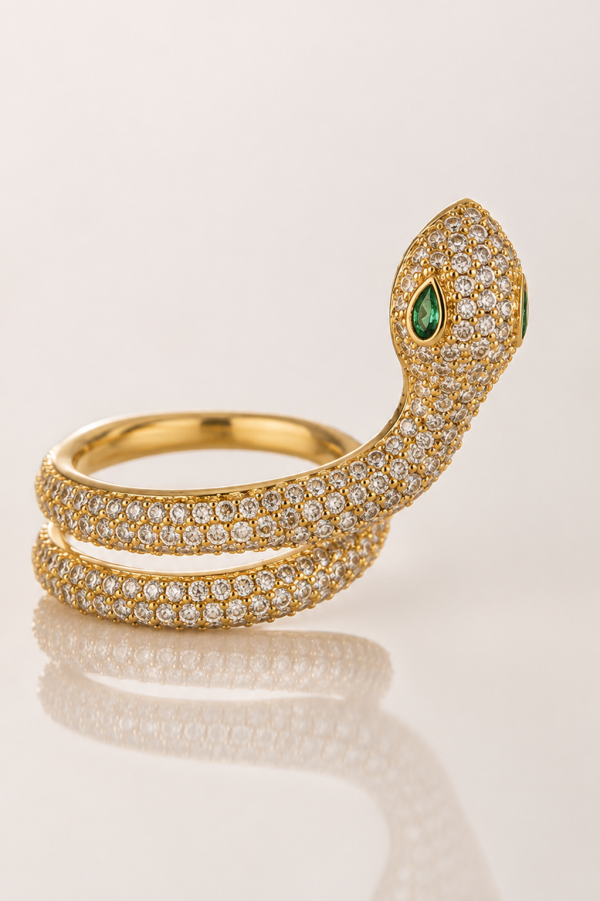 Serpenta Emerald Ring